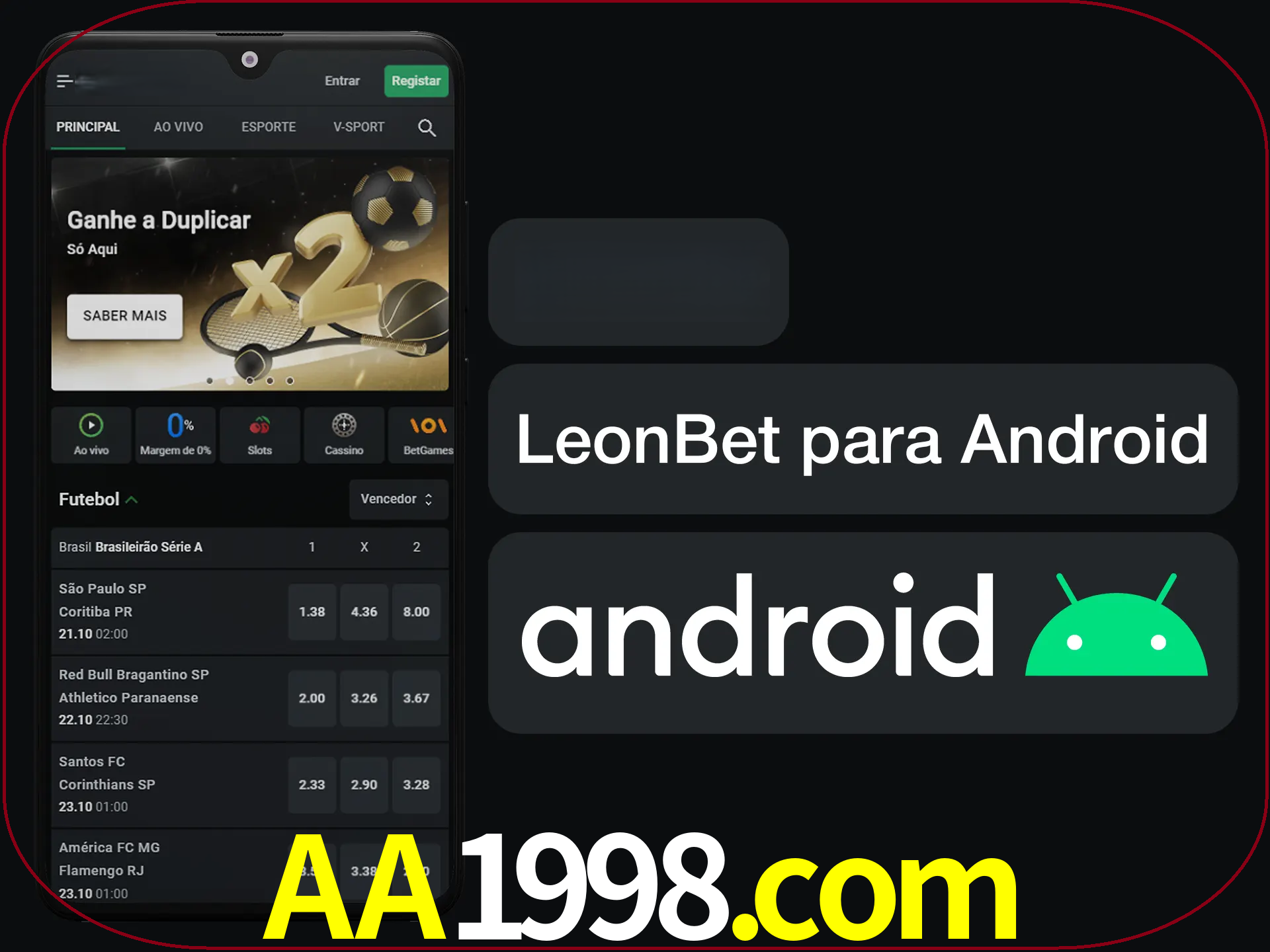 Adquira sua versão poket de LeonBet.