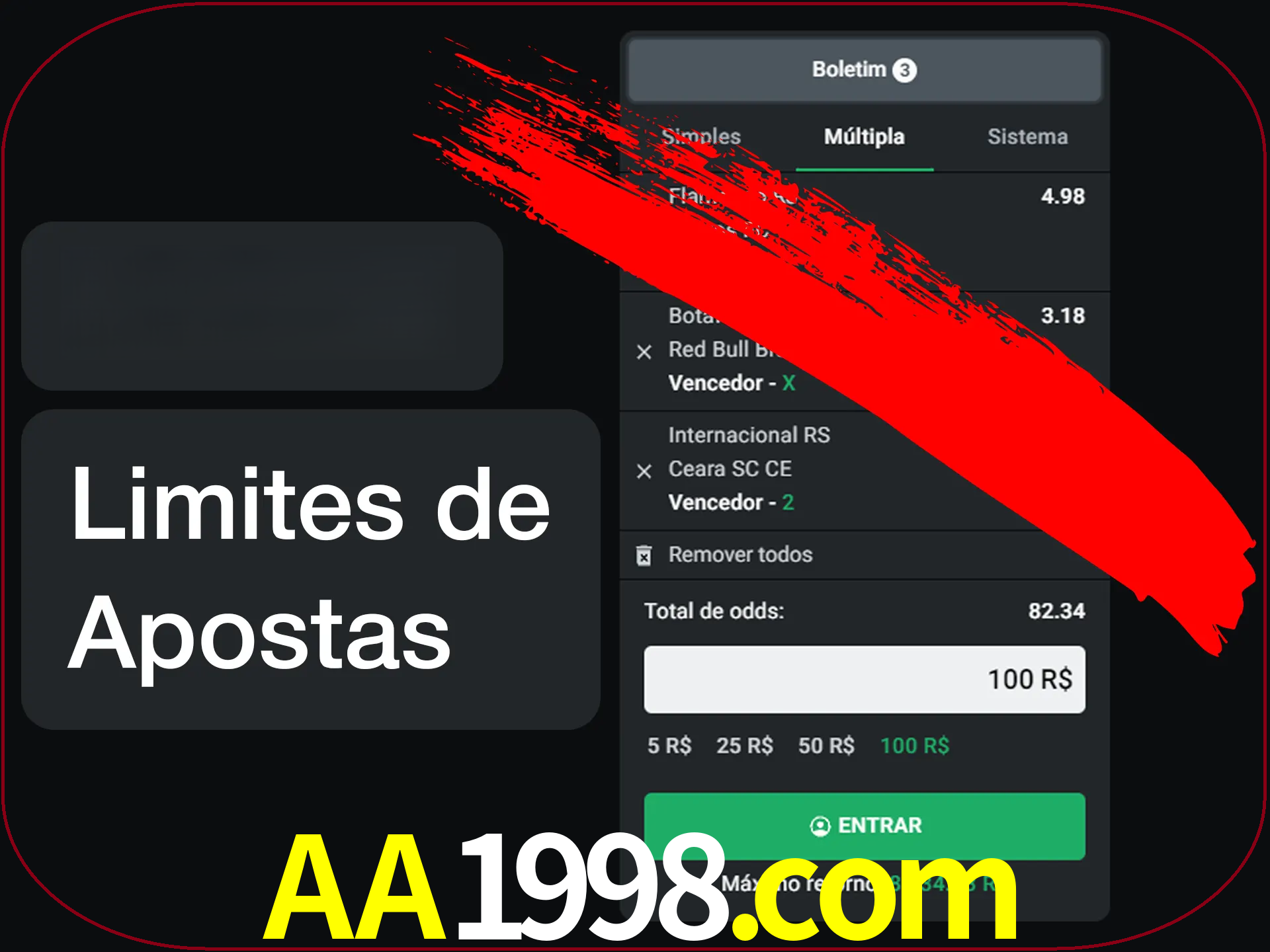 Não faça apostas loucas.