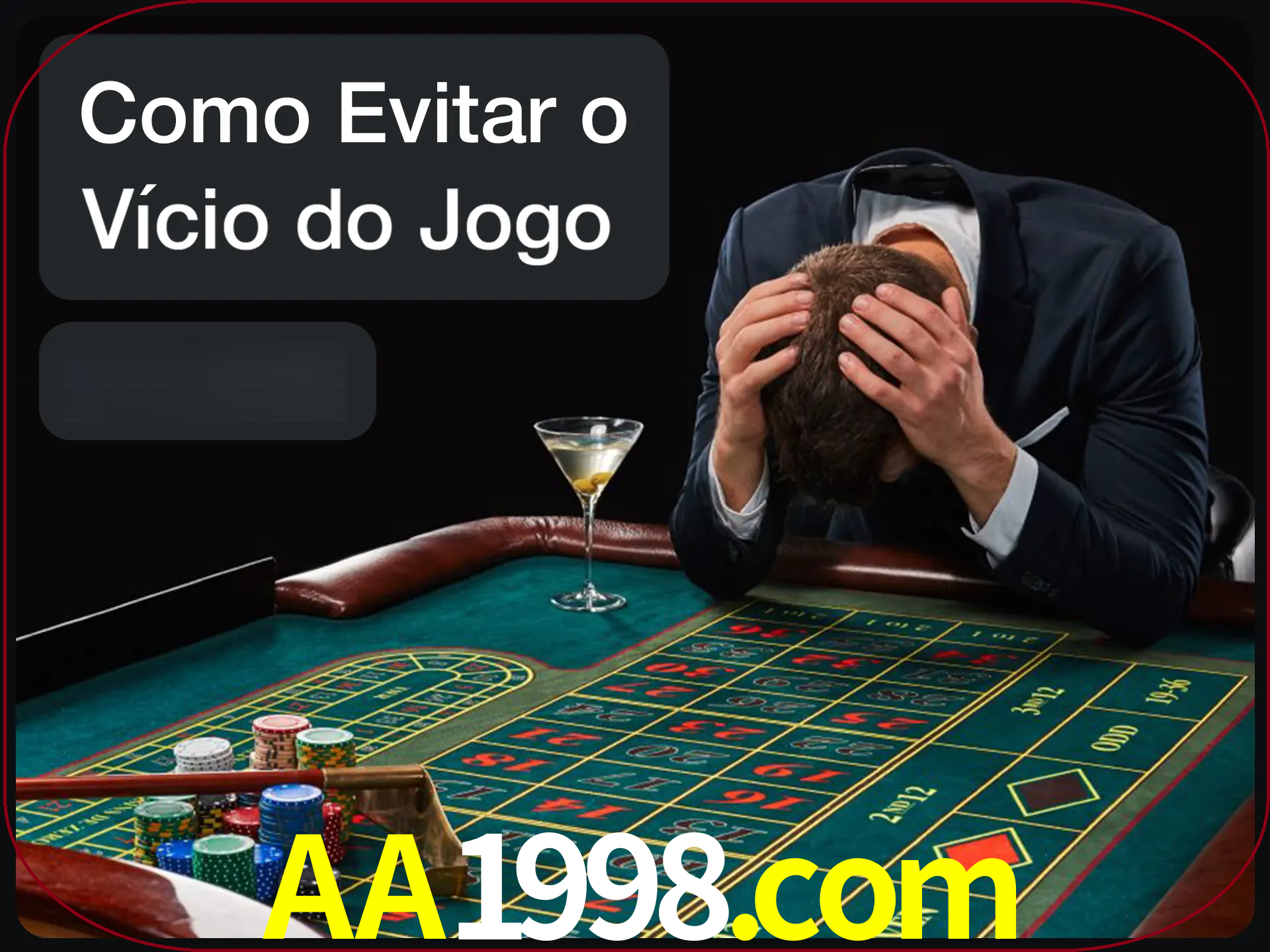 Você é responsável por cada uma de suas apostas.